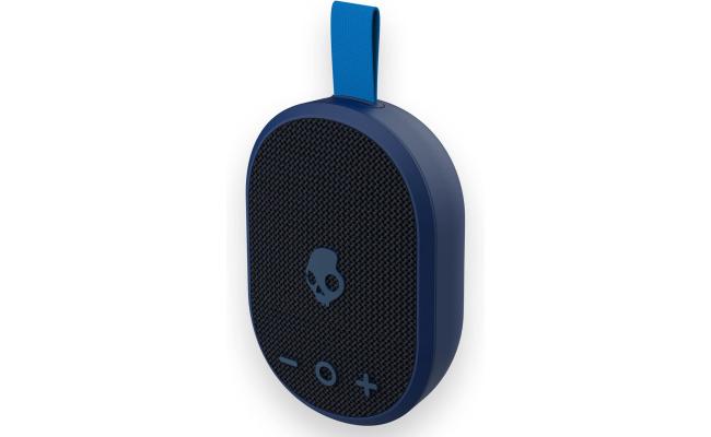 Skullcandy Ounce Wireless Bluetooth Speaker - IPX7 Waterproof Mini Portable Speaker with 16 Hour Battery, Downward Firing Passive Radiator, and Ballistic Nylon Carry Strap - Navy